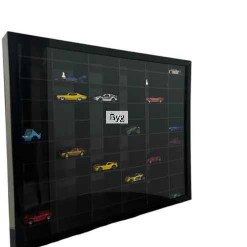60 Compartments Hotwheels organizer Black