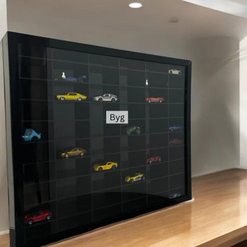 60 Compartments Hotwheels organizer Black