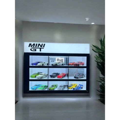 Mini GT 09 Compartments organizer with LED lights 1/64