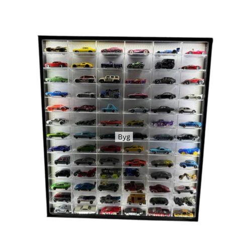 78 compartments Hotwheels organizer with Led Lights 1/64
