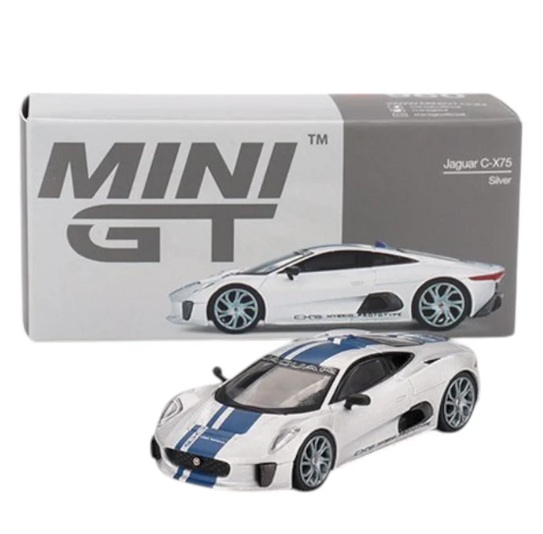 Mini GT- Jaguar C-X75 (Silver) 1:64 Scale