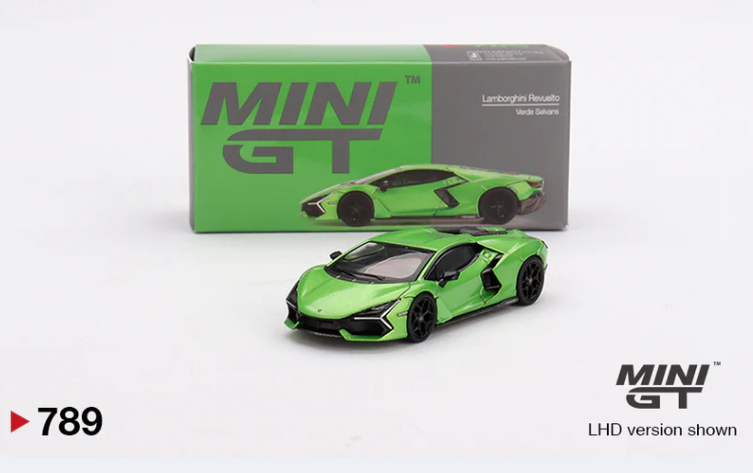 Mini GT- Lamborghini Revuelto Verde Selvans 1:64 scale