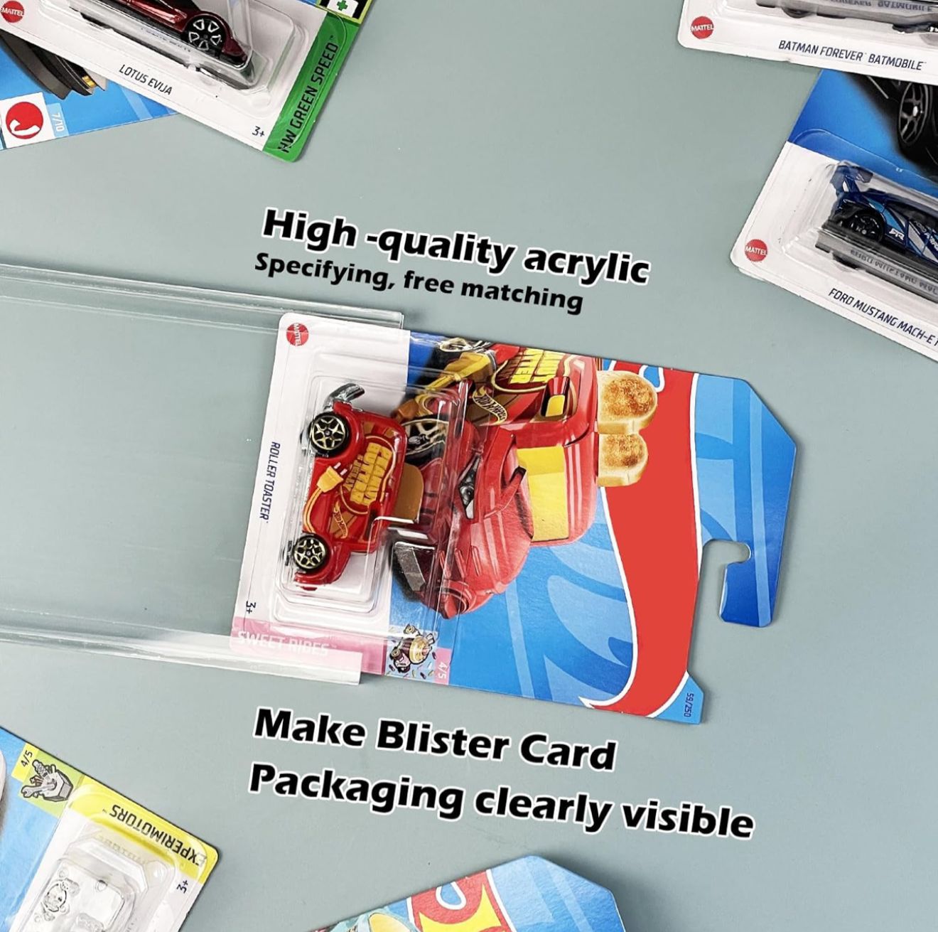 Hotwheels main line Card holder for 08 cars 1/64