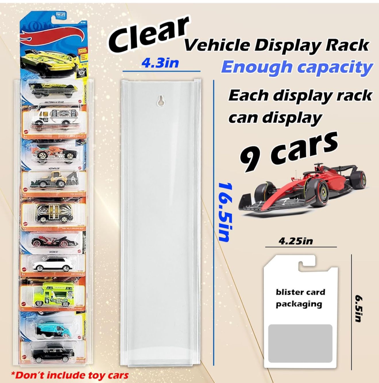Hotwheels main line Card holder for 08 cars 1/64