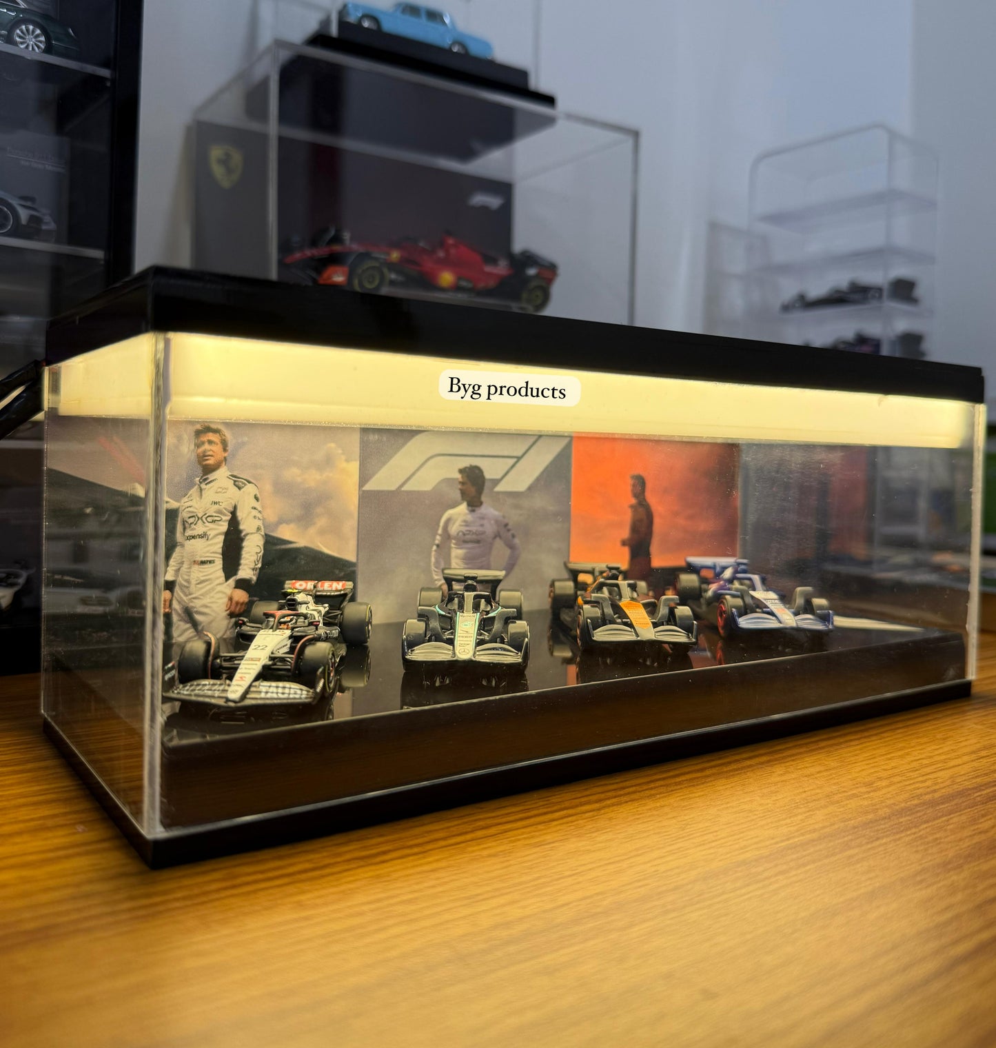 F1 Movie Theme based Led display for scale 1:64 , 1:52 & 1:43.