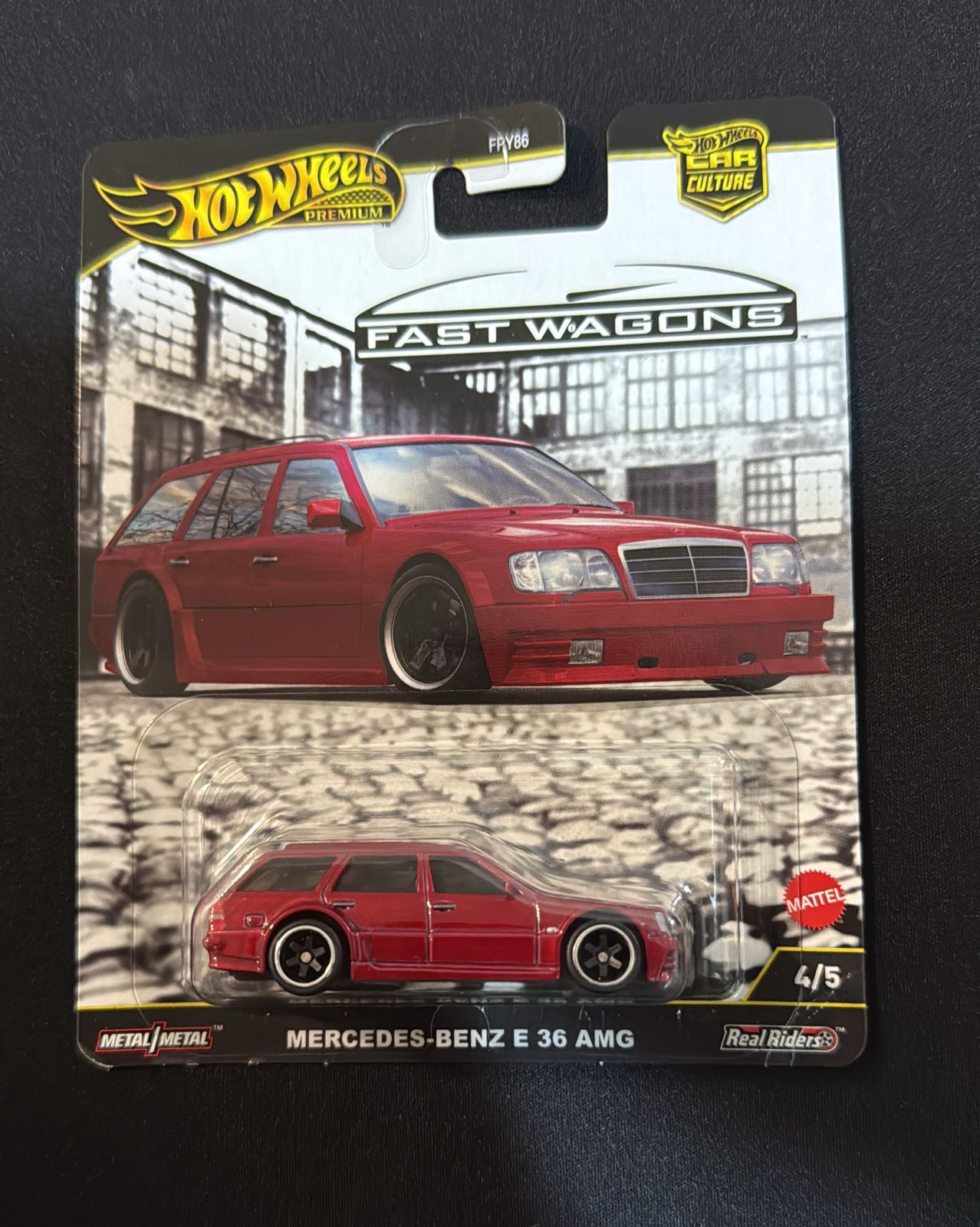 HOTWHEELS PREMIUM- FAST WAGONS (IMPORTED)- MERCEDES-BENZ E 36 AMG – BYG  ARCH PRODUCTS