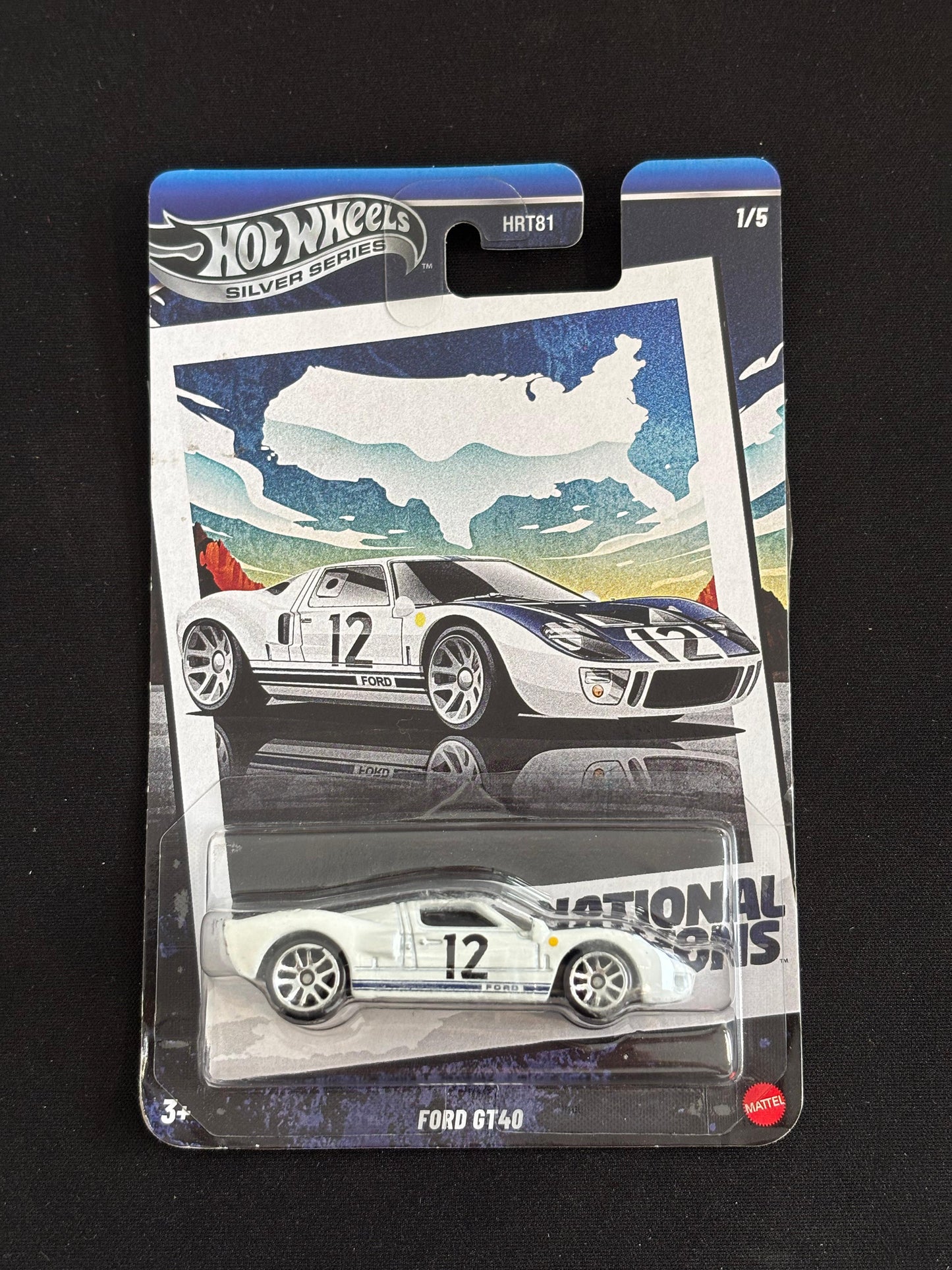 HOTWHEELS SILVER SERIES- NATIONAL ICONS- FORD GT40 (Imported)