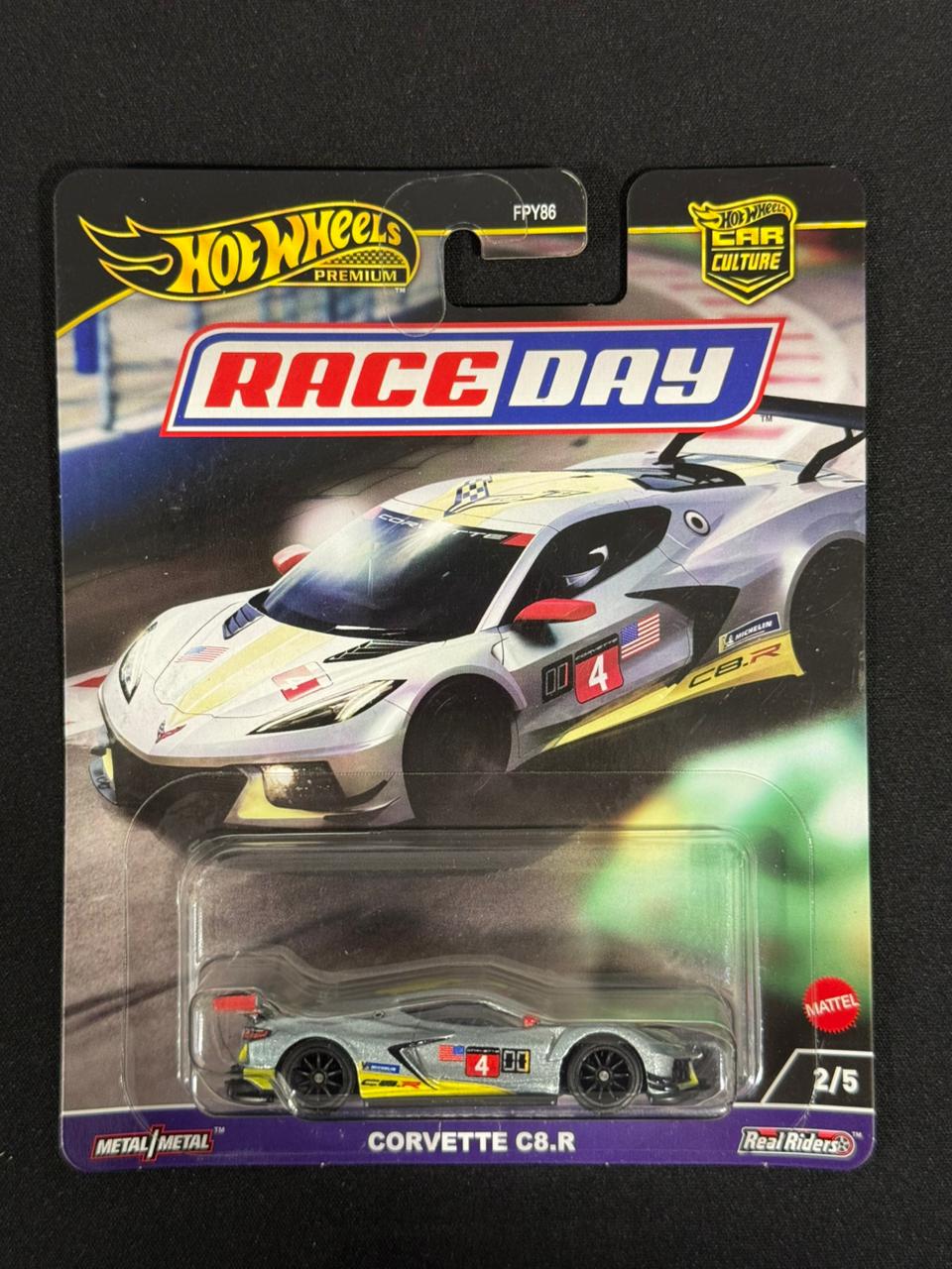 HOTWHEELS PREMIUM- CAR CULTURE- RACE DAY- CORVETTE C8.R (Imported)