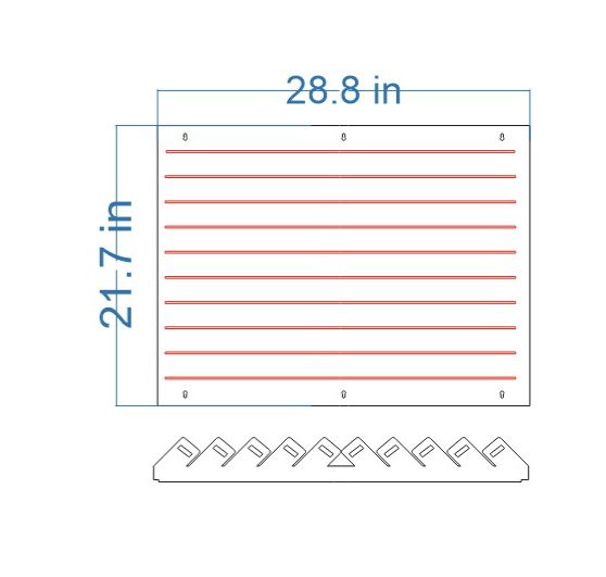 100 Cross Display with Sliding Cover for 1:64 Scale Cars- LED