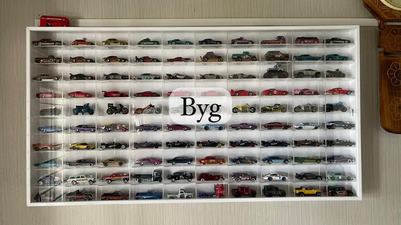100 compartments Hotwheels organizer 1/64 with LED lights