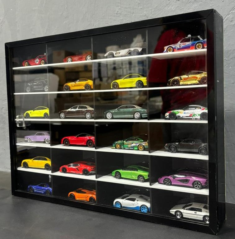 24 Compartments Display with Sliding Cover for 1:64 Scale