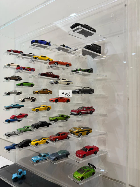 1/64 Diecast Car Display – 48 compartments | Magnetic Cover | Wall-Mount/Freestanding
