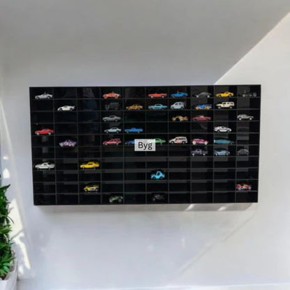100 Compartments Hotwheels organizer Black 1:64 without cover