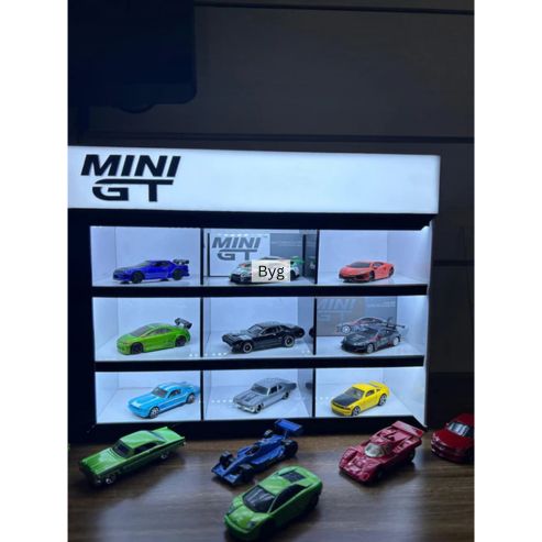 Mini GT 09 Compartments organizer with LED lights 1/64