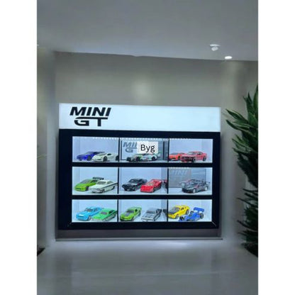 Mini GT 09 Compartments organizer with LED lights 1/64