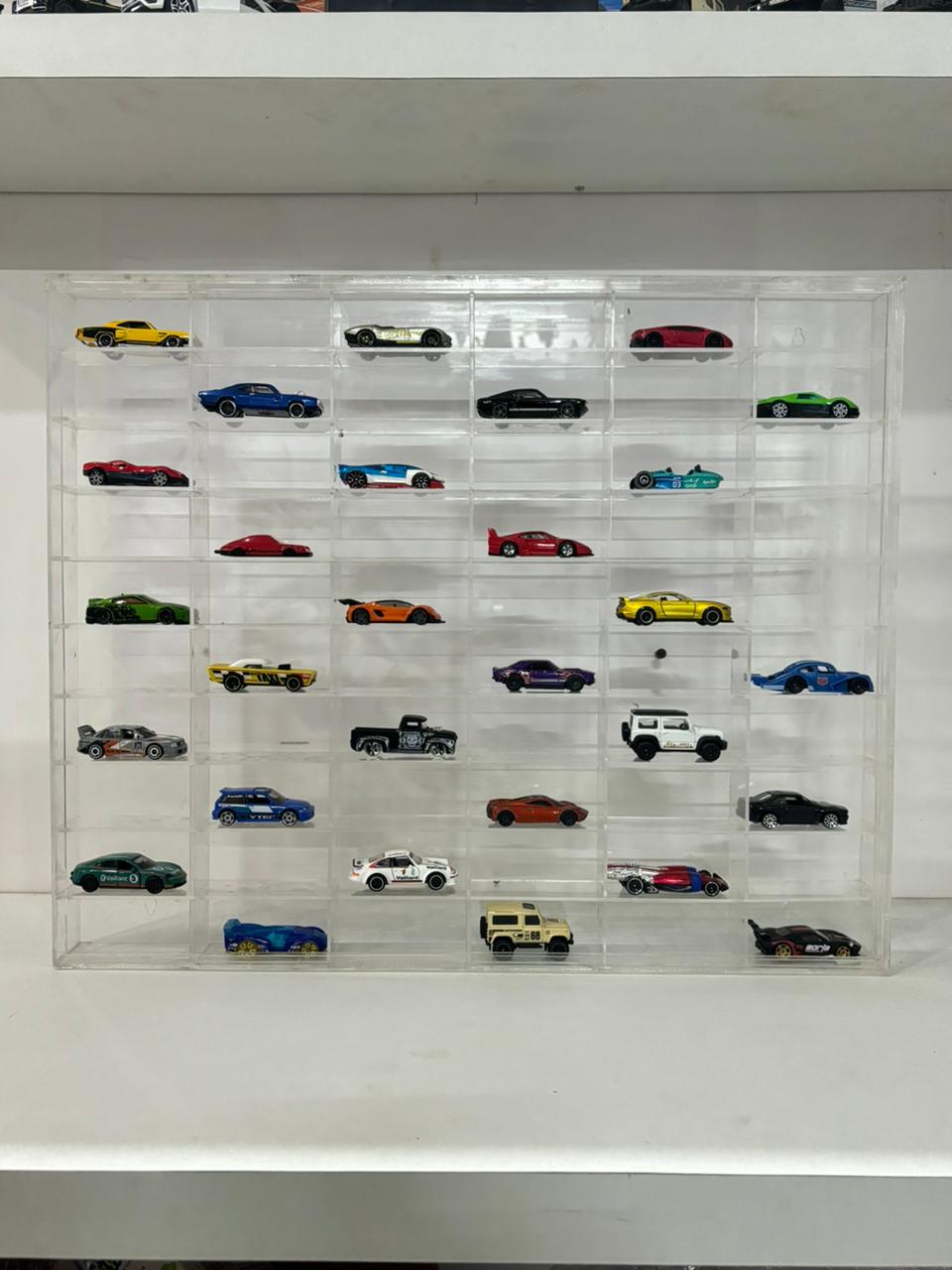 60 Compartments Display with Sliding Cover for 1:64 Scale Cars