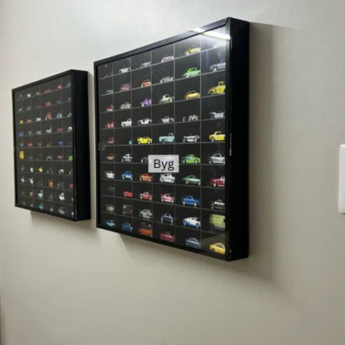60 Compartments Hotwheels organizer Black