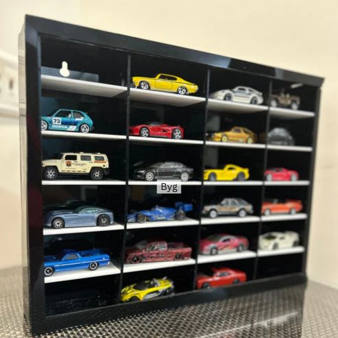 24 Compartments Hotwheels Organizer with cover 1/64
