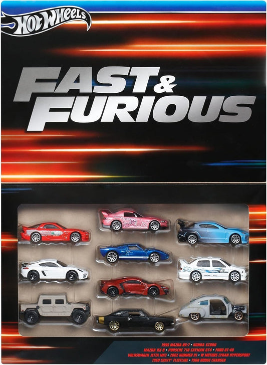 Hot Wheels Fast and Furious 10 Car Pack