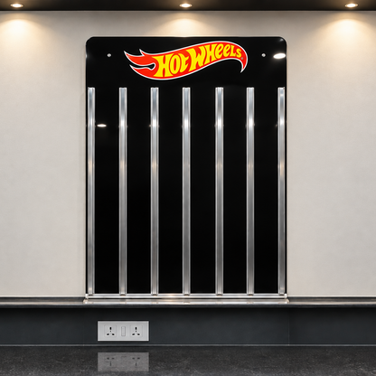 Wall Hanging Card Holder with Logo (Contains 114 Mainline & 14 Premium Cards)
Total capacity : 128 carded cars
