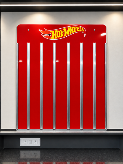 Wall Hanging Card Holder with Logo (Contains 114 Mainline & 14 Premium Cards)
Total capacity : 128 carded cars