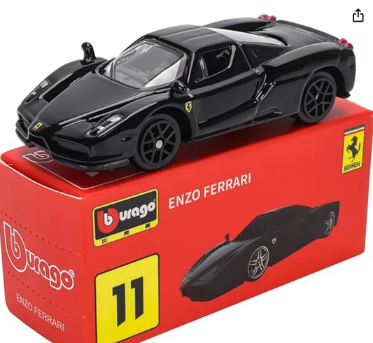 Bburago- Enzo Ferrari (Black) 1:64 Scale