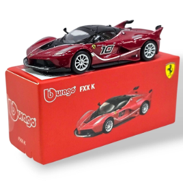 Bburago- Ferrari FXX K (Red) 1:64 Scale