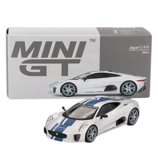 Mini GT- Jaguar C-X75 (Silver) 1:64 Scale