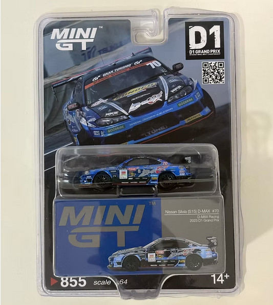 Mini GT- NISSAN SILVIA (S15) D-MAX #70 1:64 Scale