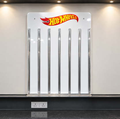 Wall Hanging Card Holder with Logo (Contains 114 Mainline & 14 Premium Cards)
Total capacity : 128 carded cars