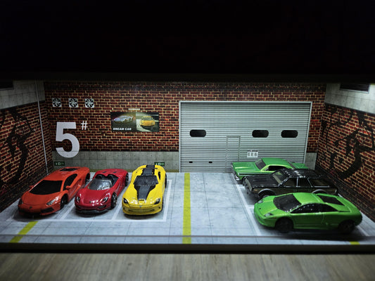 Luxury Miniature Car Showroom for 1:24, 1:43 & 1:64 Models (BROWN)