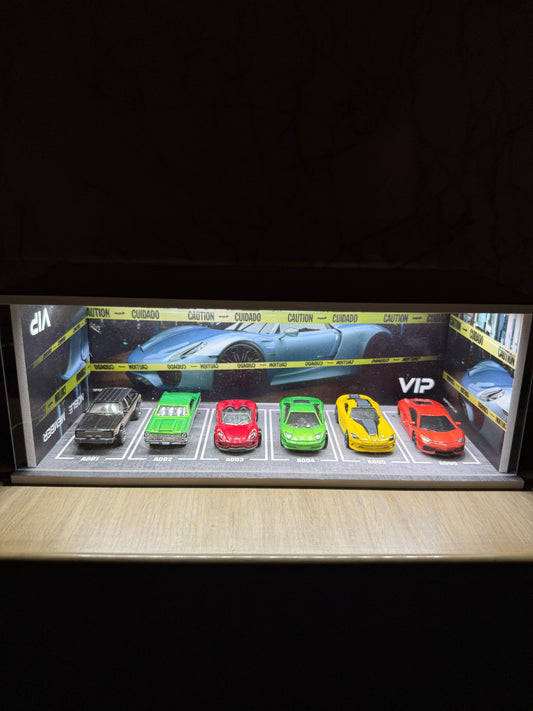 Luxury Miniature Car Showroom for 1:24, 1:43 & 1:64 Models (GREY)