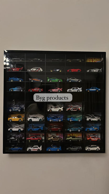 60 Compartments Hotwheels organizer Black