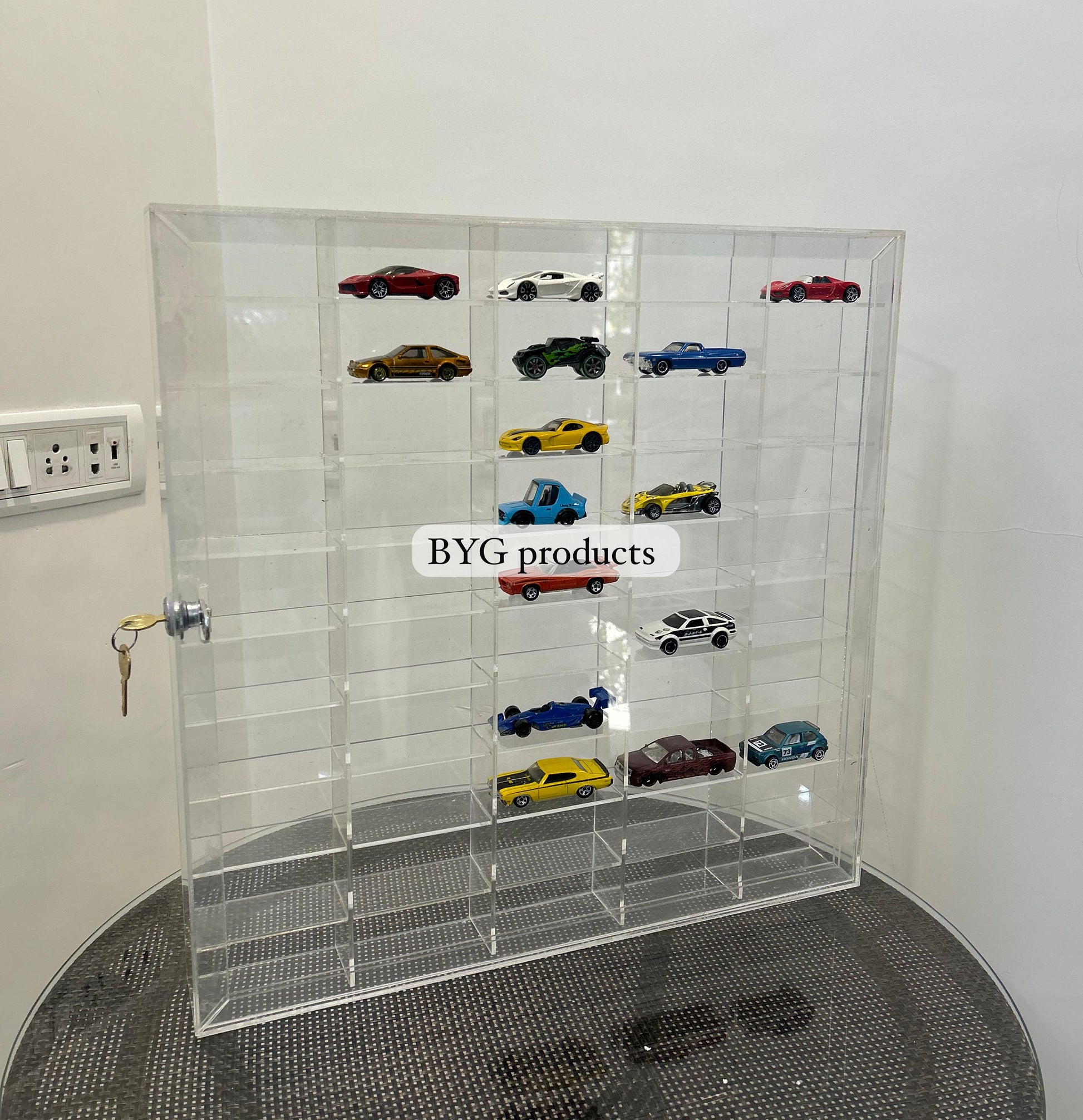 hot wheels card display case 50 Compartments Display with Sliding Cover for 1:64 Scale Cars – BYG ARCH PRODUCTS