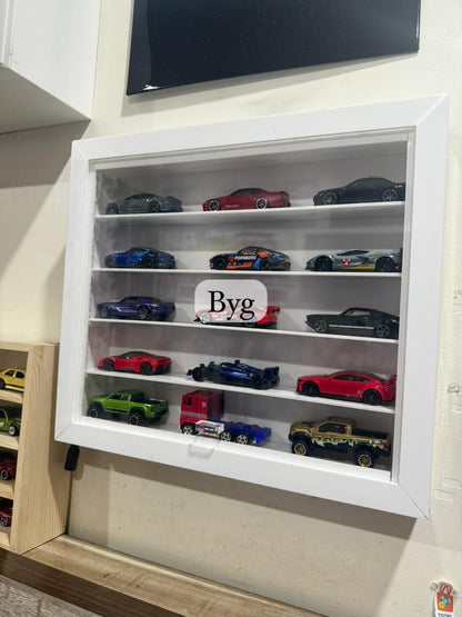 Premium Hotwheels Showcase with Led and sliding cover.