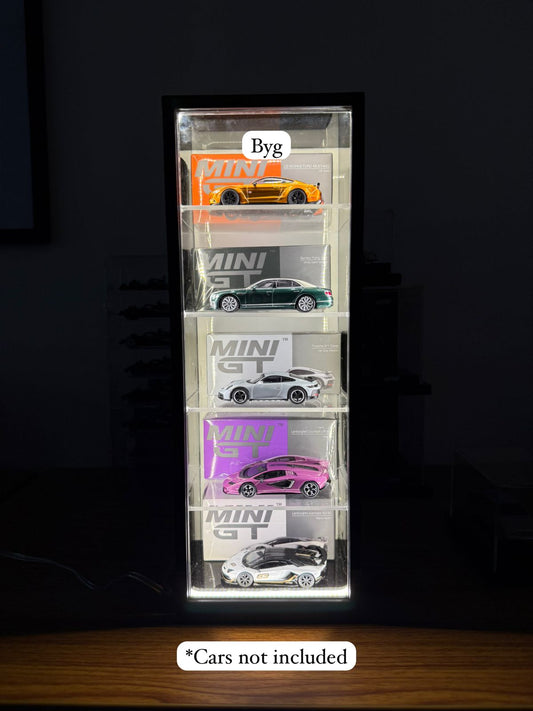 Premium MiniGT Showcase with Led and sliding cover.