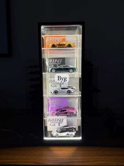Premium MiniGT Showcase with Led and sliding cover.