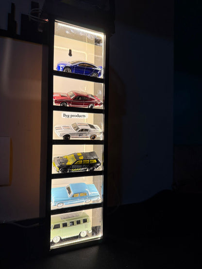 Premium Led Tilted Display for Hotwheels.