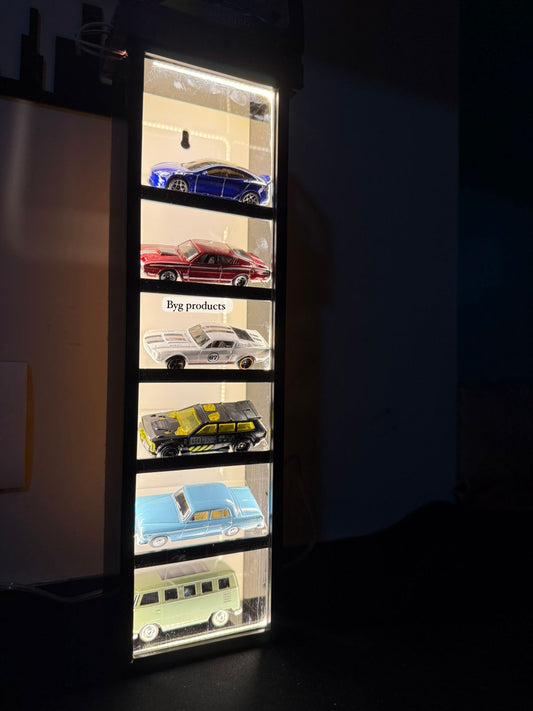 Premium Led Tilted Display for Hotwheels.