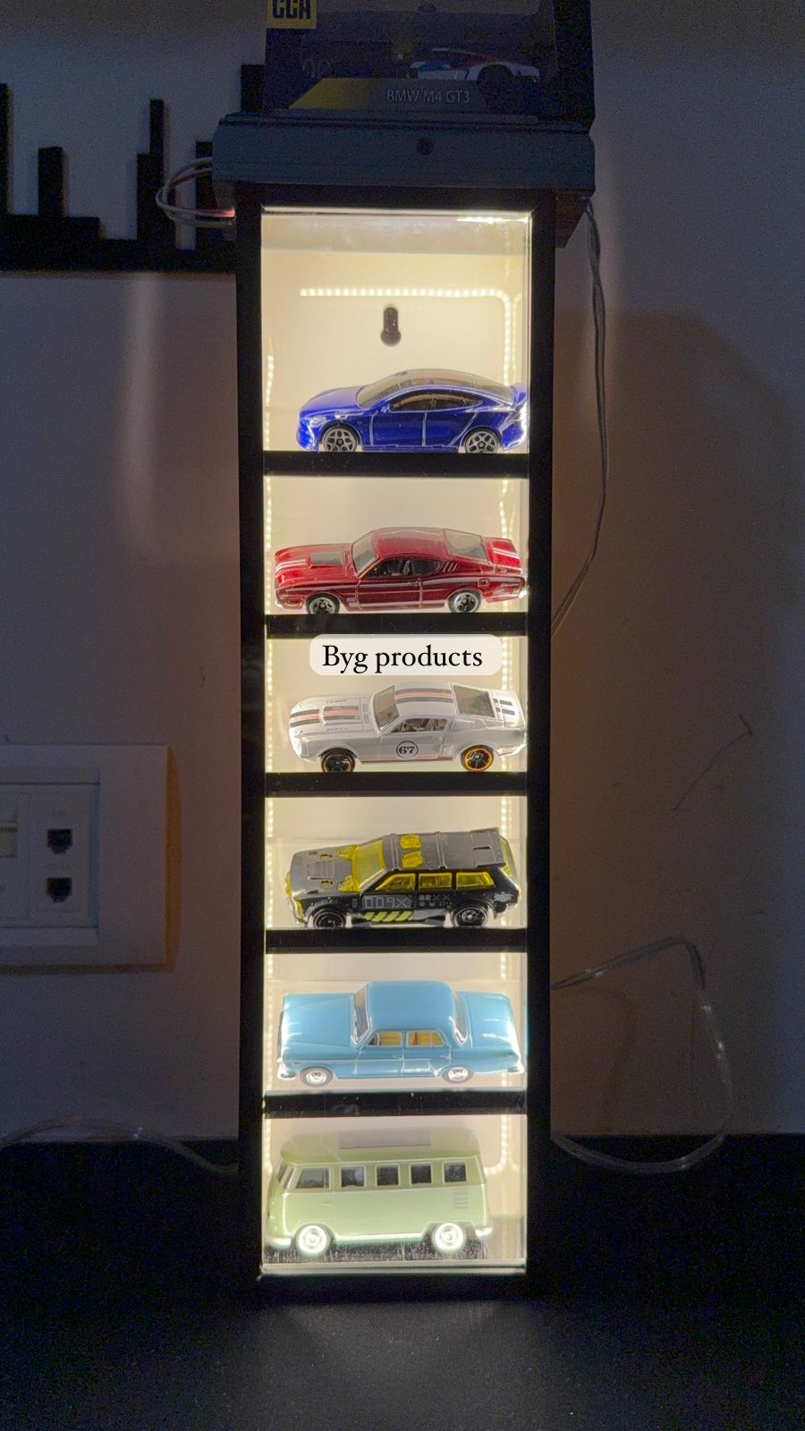 Premium Led Tilted Display for Hotwheels.