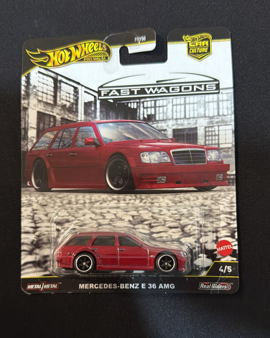 HOTWHEELS PREMIUM- FAST WAGONS (IMPORTED)- MERCEDES-BENZ E 36 AMG
