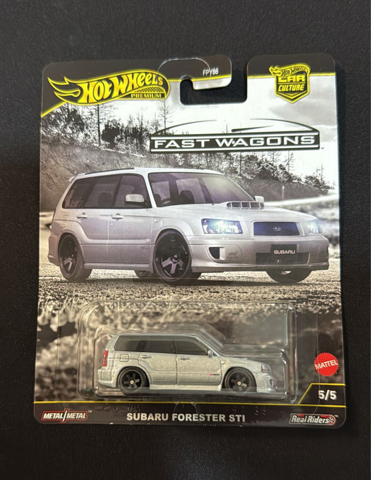 HOTWHEELS PREMIUM- FAST WAGONS (IMPORTED)- SUBARU FORESTER STI
