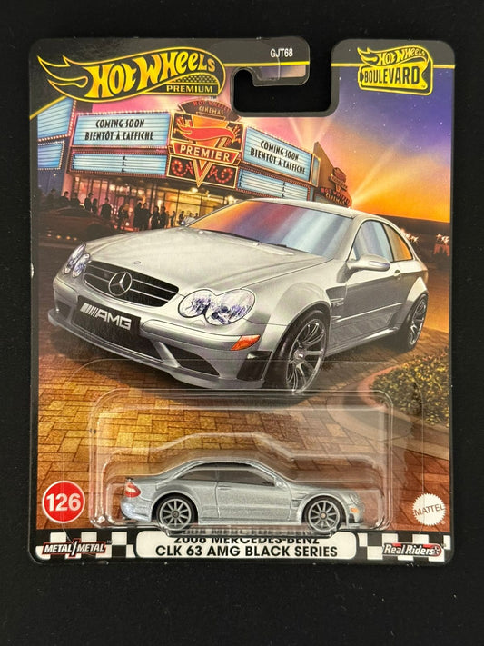HOTWHEELS PREMIUM- 2008 MERCEDES-BENZ CLK 63 AMG BLACK SERIES (Imported)