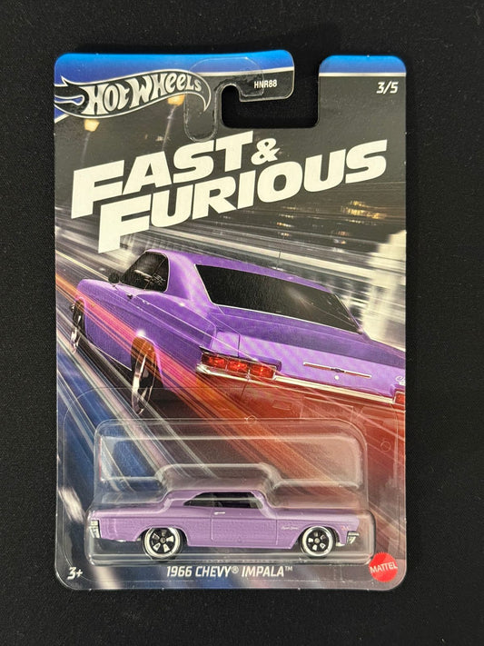 HOTWHEELS SILVER SERIES- FAST & FURIOUS- 1966 CHEVY IMPALA (Imported)