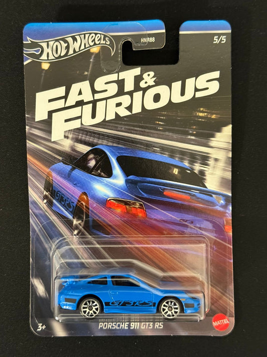 HOTWHEELS SILVER SERIES- FAST & FURIOUS- PORSCHE 911 GT3 RS (Imported)