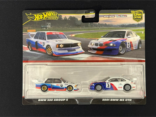 HOTWHEELS PREMIUM- CAR CULTURE- BMW 320 GROUP 5, 2001 BMW M3 GTR (Imported)