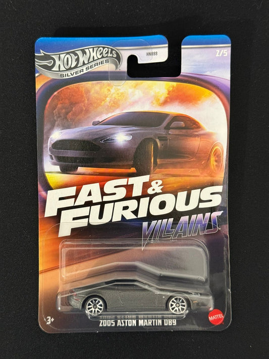 HOTWHEELS SILVER SERIES- FAST & FURIOUS VILLIANS- 2005 ASTON MARTIN DB9 (Imported)