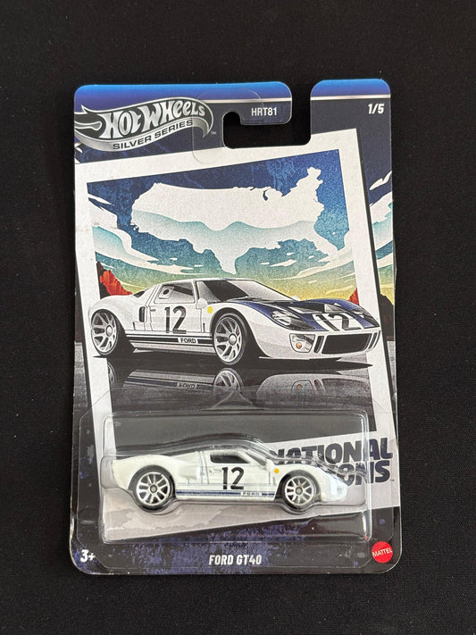 HOTWHEELS SILVER SERIES- NATIONAL ICONS- FORD GT40 (Imported)