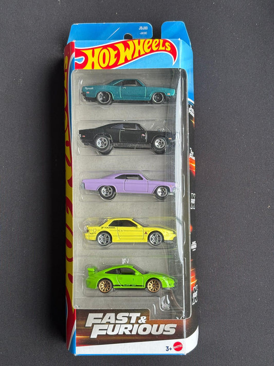 HOTWHEELS 5 CAR PACK- FAST & FURIOUS