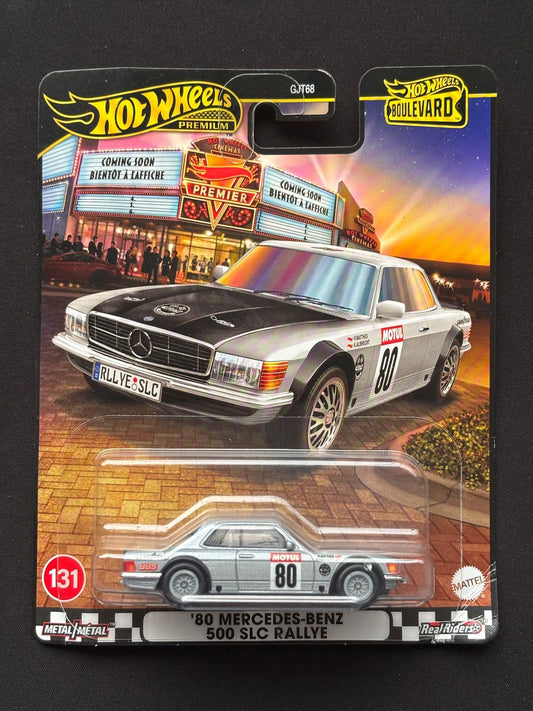 HOTWHEELS PREMIUM- BOULEVARD- '80 MERCEDES-BENZ 500 SLC RALLYE (Imported)